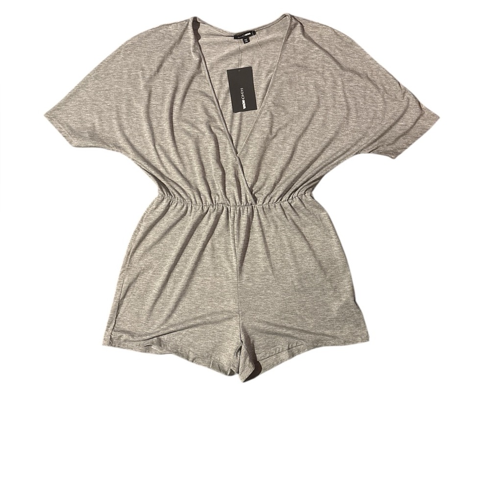 Fashion Nova Gray Jumpsuit